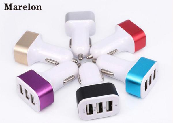 Quality Data Transfer USB Car Charger / Mobile Phone Charger Prevent Short Circuit for sale