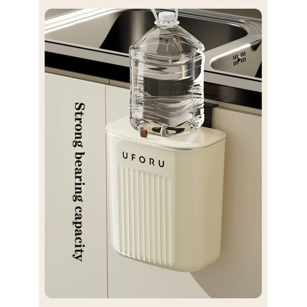 Large Capacity Slit Wall Mounted Toilet Wall Mounted Plastic Trash Can with Lid