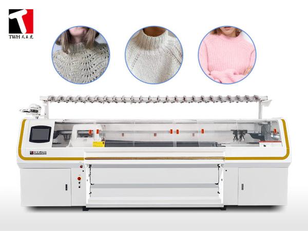 Quality 52'' Computerized Flat Knitting Machine , 12G Double System Knitting Machine for sale