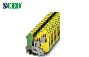 Buy cheap Rail Mounted Terminal Blocks 16mm2 Width 10.2mm AWG 24 - 6 Power supplier and control product