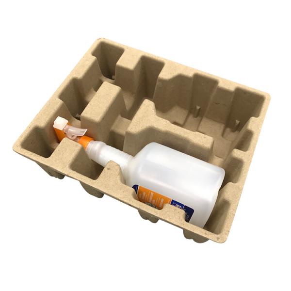 Compostable Recycled Paper Tray Dry Pressed Ecofriendly SGS Approved