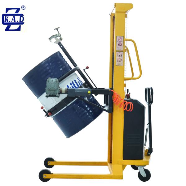 Quality 1.5kw 12V 120Ah Manual Barrel Hydraulic Drum Lifter for sale