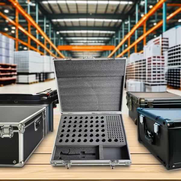 Silver Lightweight Aluminum Flight Case Custom Sizes TUV Certificate