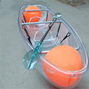 2 Persons Clear Bottom Kayak High Performance With Foot Pedal 1 Year Warranty