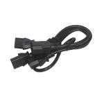 Durable OEM ODM Power C14 C13 3 Way Splitter Extension Cord 0.8m IP11