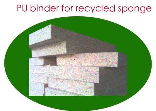 Quality Brown Viscous Liquid Recycled Sponge PU Binder For Rubber for sale
