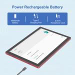 C Idea 10.1 Inch Android 14 Smart Tablet Pc With Dual SIM Support CM8200Plus red