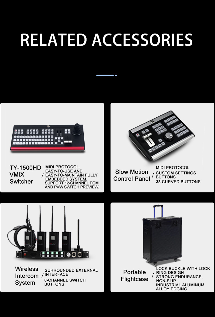 12 Channel Built-in Switcher M100 All-in-one Machine for Live Streaming Video Editing