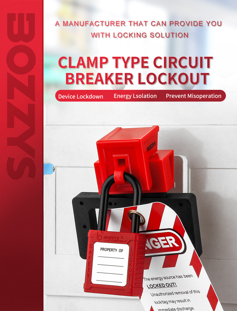 Breaker safety lock clamp lock (large) / lock handle width 72mm breaker,mcb lockout devices