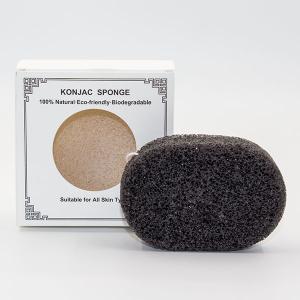 Charcoal Exfoliating Konjac Sponge For Deep Pore Cleansing