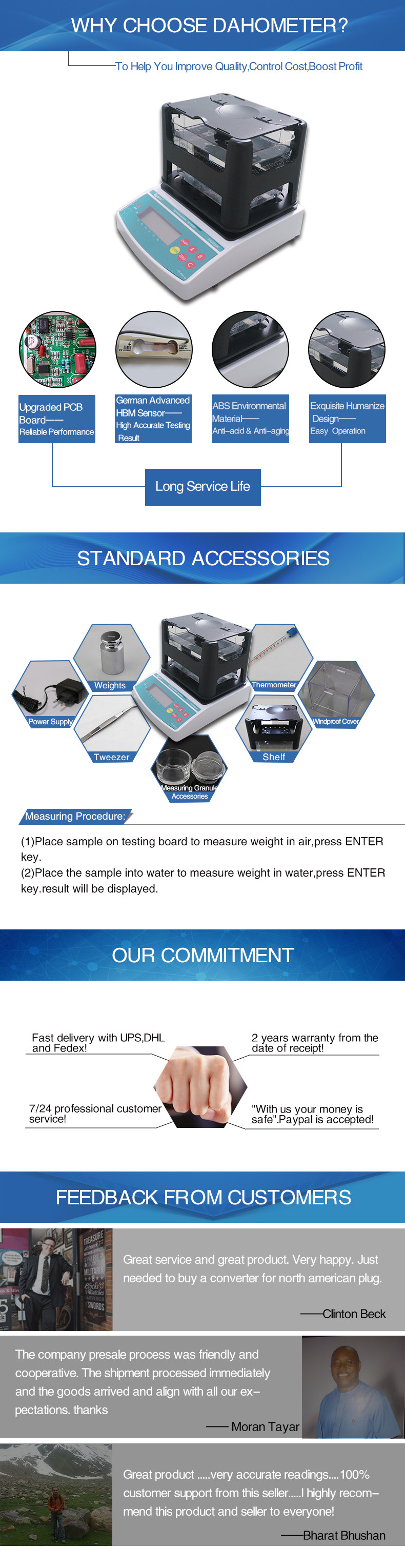 AU-300VM High Precision Volume,Quality Change Rate and Density Testing Instrument