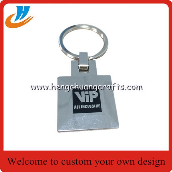 Quality VIP keychain custom for you customer, leather metal car key chains with custom design for sale