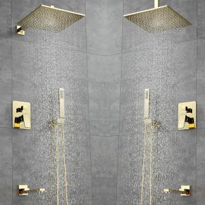 Buy cheap Brushed Gold Black Silver Embedded OEM Concealed Basin Mixer product