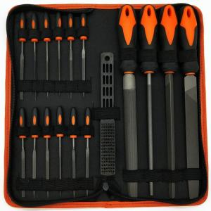 Buy cheap 17 PCS Metal-Steel File Set for Precision Shaping Unicolor and Round Section Included product