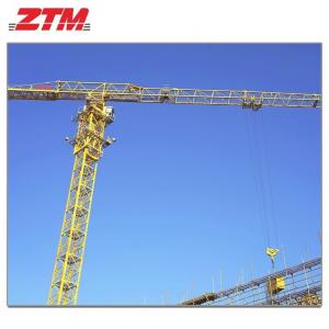 Buy cheap ZTT186 Flattop Tower Crane 10t Capacity 65m Jib Length 1.7t Tip Load Hoisting Equipment product