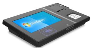 Buy cheap RFID Windows 7 Desktop Self serving barcode scanner terminal with Capacitive Fingerprint function product