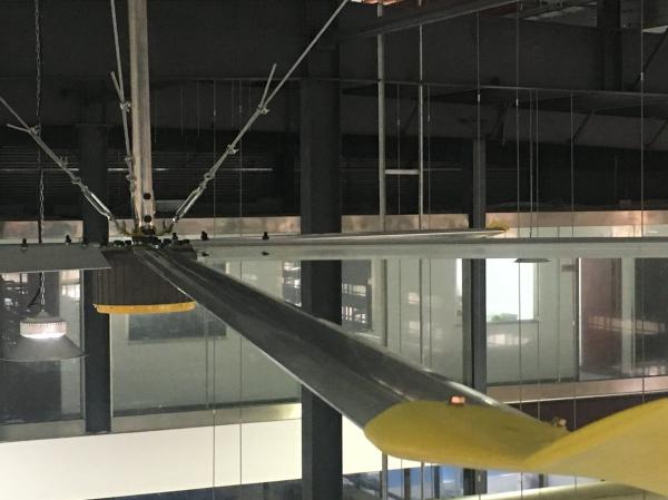 Quality Industrial Hvls Ceiling Fans with Gearbox Motor or Pmsm Motor Configured Option Customizable and Mixed Flow Direction for sale