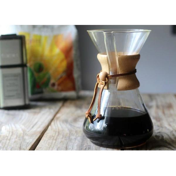 Durable Glass Drip Coffee Pot With Classic Polished Wood For Making Coffee