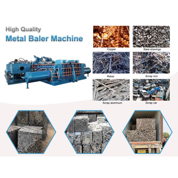 Aluminum Steel Metal Baler Scrap Copper Hydraulic Balers Machine Metal Recycling