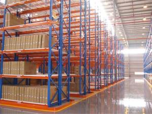 Customized Q235 Steel Very Narrow Aisle Pallet Racking Shelving system