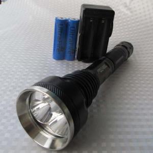 China 4000 Lumens White Aluminum Rechargeable Emergency Mini SKY - RAY Cree Led Torch on sale