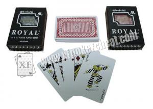 China Taiwan Royal 100% Plastic Poker Cards Gambling Props For Magic Trick on sale