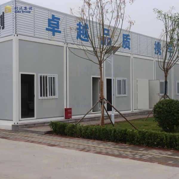 Interior view of container house showing spacious layout and quality finishes