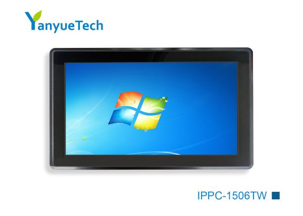 Quality 15.6 Inch Industrial Panel PC Capacitive Screen I3 I5 I7 U Series CPU 2LAN 4COM 4USB for sale