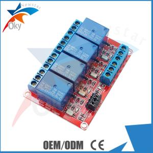 Buy cheap Lightweight Four Channel Relay Module For Arduino , Red Board product