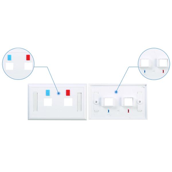ABS 2 Port Faceplate