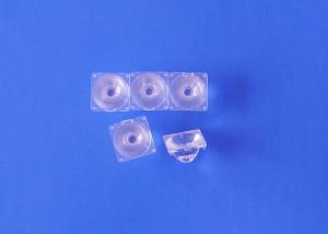 China Narrow Square Single Led Light Lens 22mm Diameter 10 15 25 Degree For Outdoor Brighten Light on sale