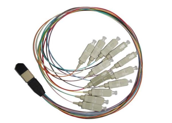 Quality High Density Architectures MPO MTP Patch Cord , 12 Fibers Multimode Fiber Patch Cord for sale