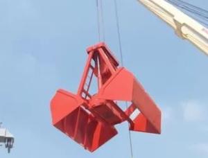 2 Peels Mechanical Grab Control Bucket For Material Unloading