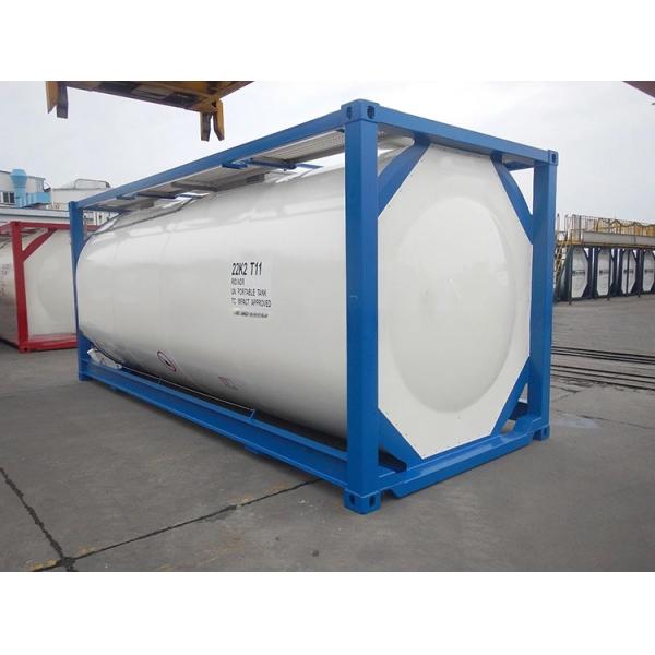 Stock 20 ft ISO Tank Container 26000 Liter with 4.0/6.0Mpa Pressure and 316L/SAN50028-7/WNr 1.4402/1.4404 Tank Material