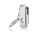 High Read / Write Speed USB Memory Disk , Swivel USB Flash Drive With Keyring