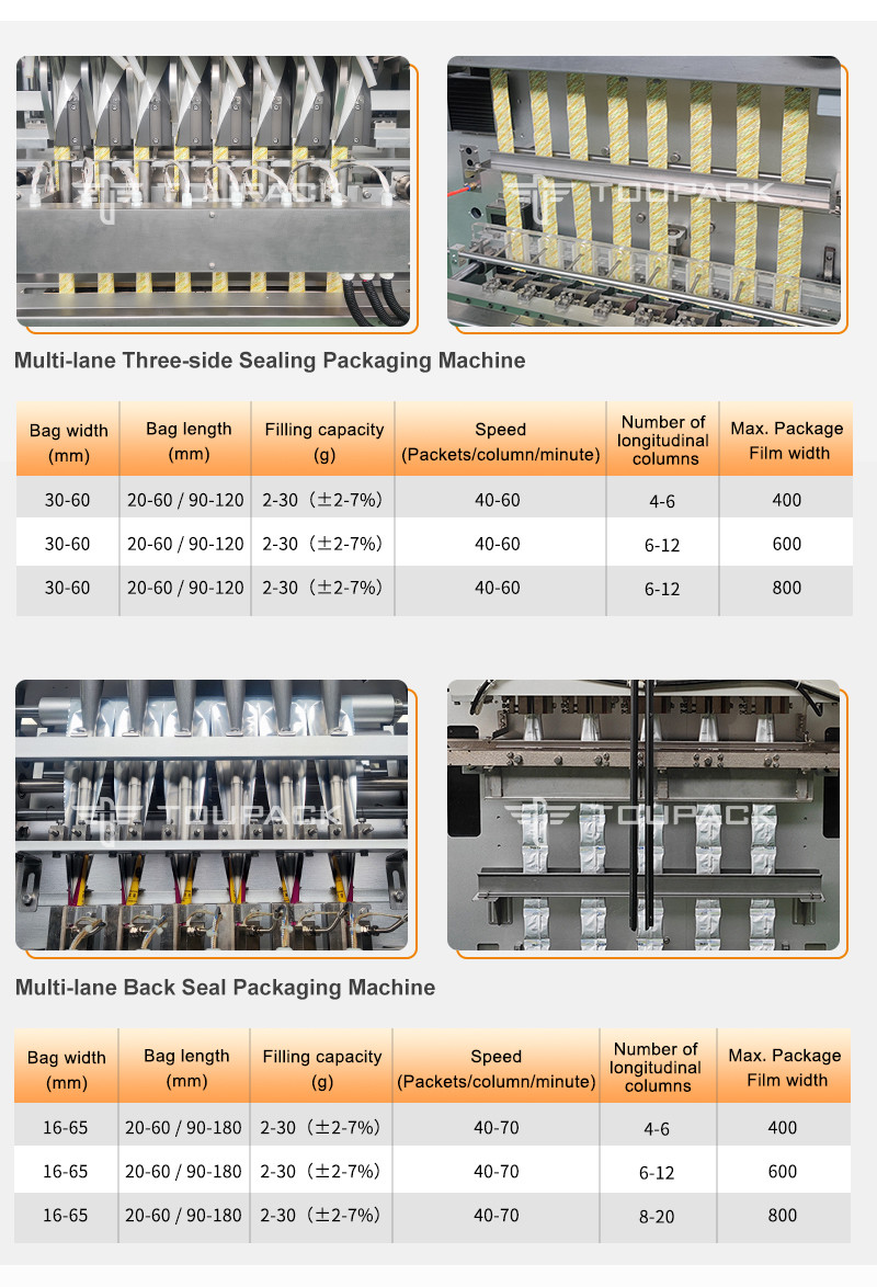 Multi Lane Coffee Powder Packing Machine Sachet Ketchup Stick Liquid Packing Machine
