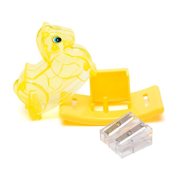Patent Baby Kid Safe Promotion Gift Cheap Rocking Cute Horse Double Hole School Children Pencil Sharpener