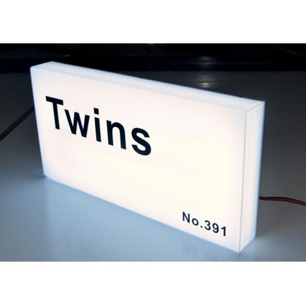 Battery Powered Slim Alphabet Light Box , Edgelight Illuminated Acrylic Light Box Sign