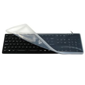 No Mounting Medical Keyboard EN55022 With Removable Silicone Cover