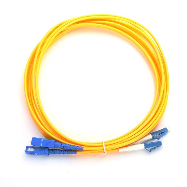 Quality PVC LSZH ST To SC Patch Cord UPC Fiber Optic Patch Cord Single Mode for sale
