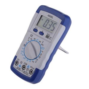 China High Quality F500mA/250V A830L LCD Digital Multimeter DC AC Voltage Diode Freguency on sale