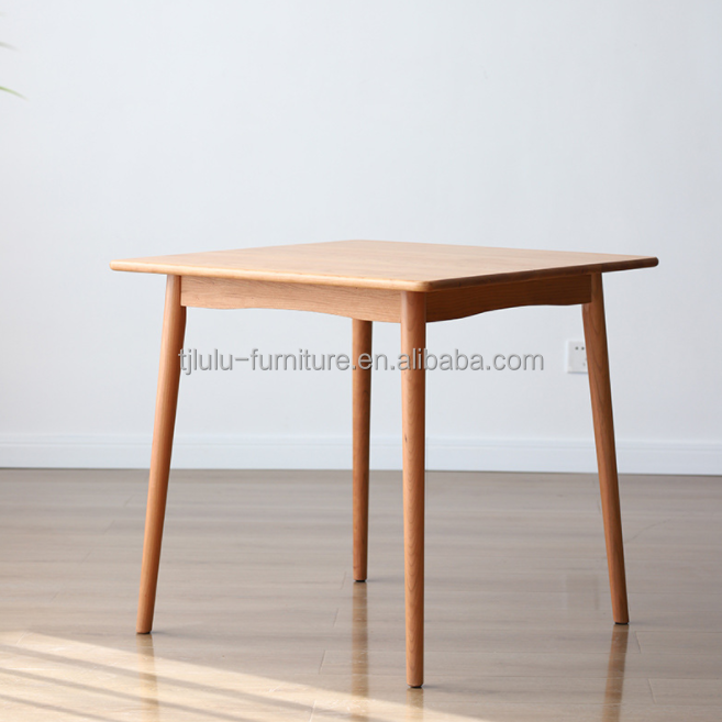 Latest Customized Exquisite Workmanship Solid Wood Dinning Table 120*60*75cm in Rectangular Shape