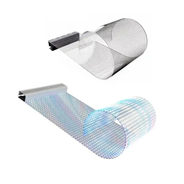 Quality Flexible LED Film Screen Bendable Transparent Display with IP65 Waterproof for Exhibition/Billboard/Retail Visual Solution for sale