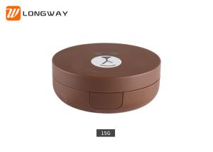 China Customized Empty Cushion Compact Case With Personal Packaging Round Type on sale