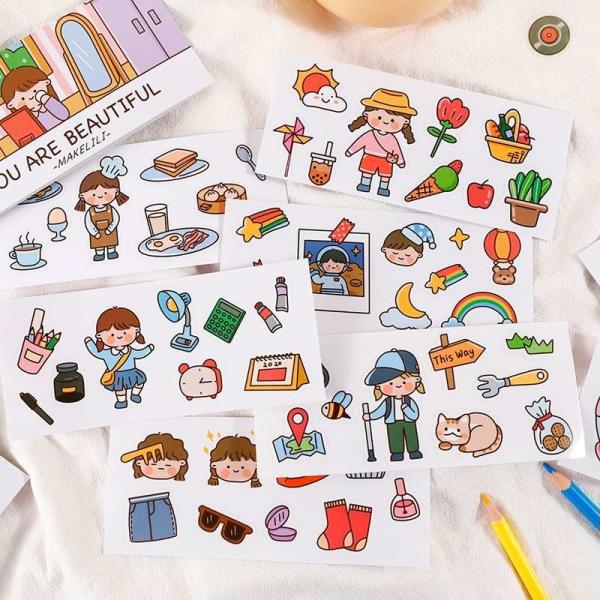 Quality Office Stationery Notebook Computer Decorative Adhesive Sticker Labels for sale