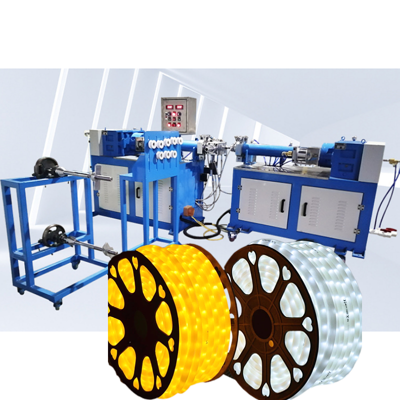Soft PVC LED Strip Neon Light Extrusion Production Machines with temperature Extruder