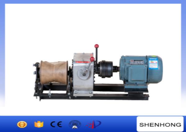 Quality Electric Engine Cable Powered Pulling Winch By Shafted Driven 10KN for sale