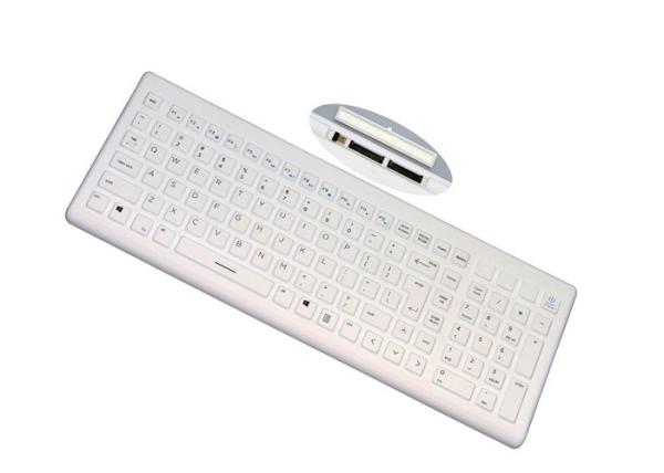 Quality Sanitary Key Industrial Wireless Keyboard USB Dongle With Ridge At Back for sale