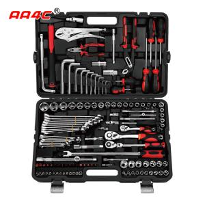 AA4C 129pcs auto repair tool kit shelf hardware hand tools workbench tools A6-E12901