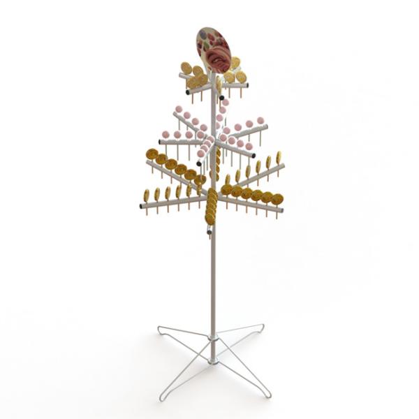 Quality 3 Layers Lollipop Metal Tree Display Rack With Foldabled Base for sale